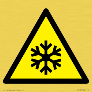 W010 Warning: Low temperature/freezing conditions